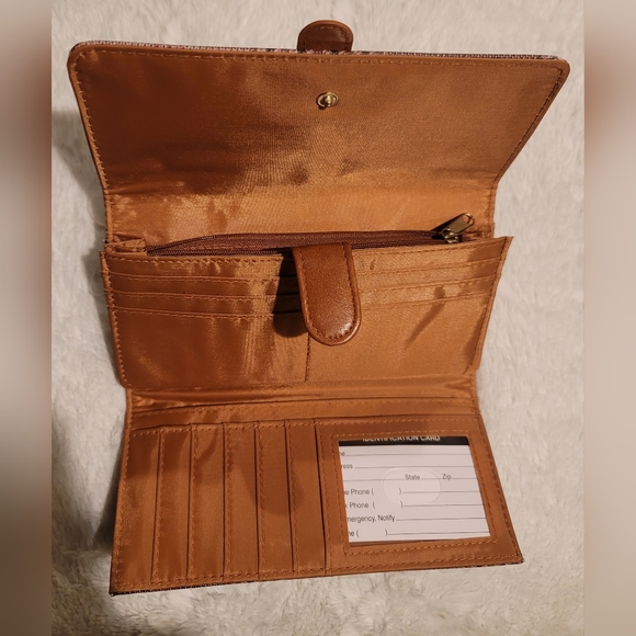 Piper Filemaster Wallet Clutch with RFID Protection, Plaid - Picture 3 of 4